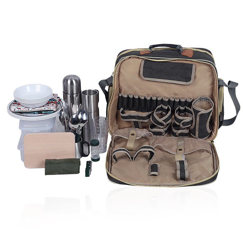 Camping Cooking Dishes - Conjunto de Utensílios de Luxo Portátil