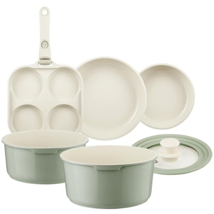 Camping Cooking Set Detachable Handle - Conjunto de Panelas e Frigideiras de