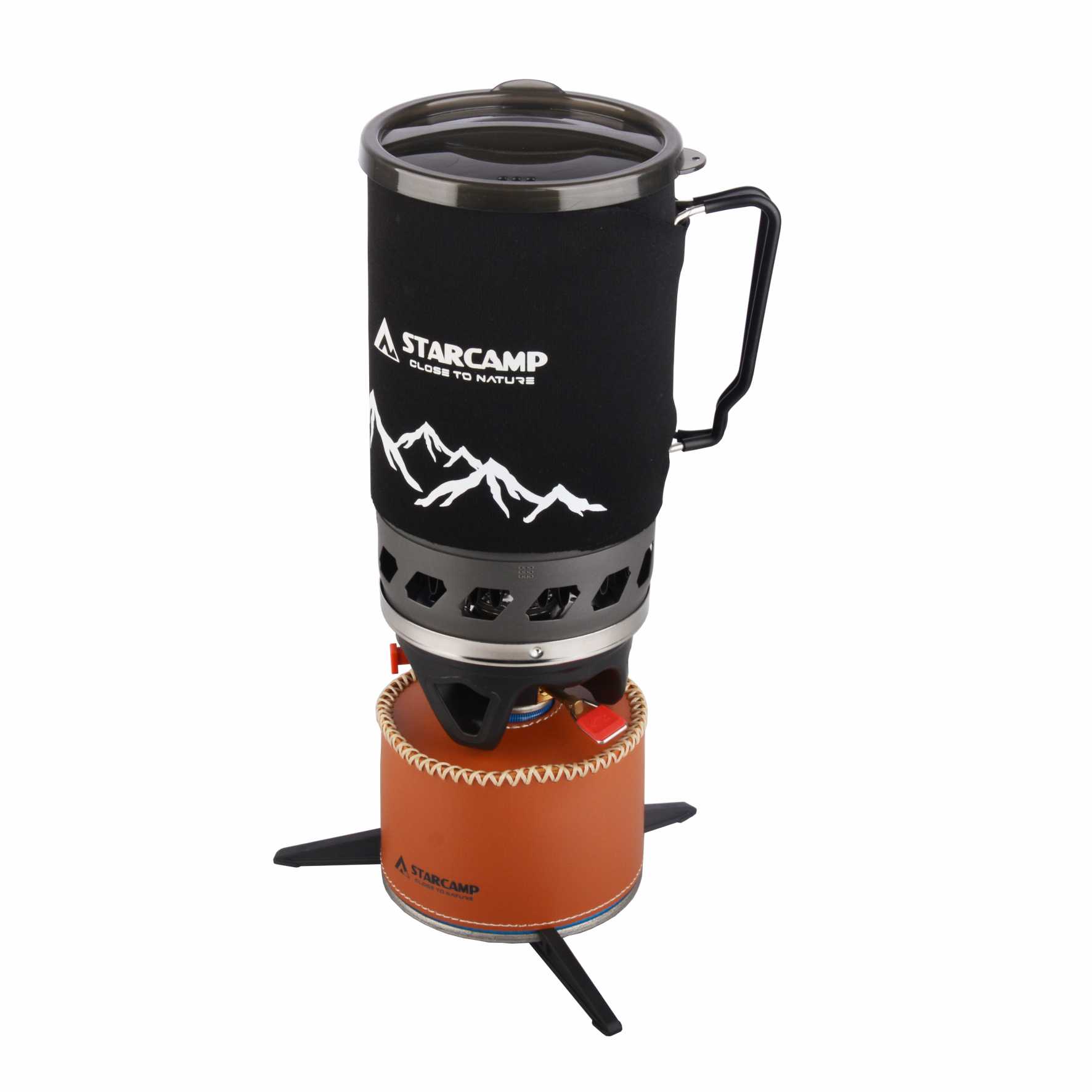 Cooking On Camping Stove - STARCAMP 1400ml Outdoor Fastboil Jet Cooker