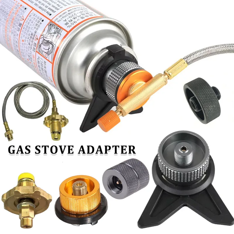 Cooking On Camping Stove - Adaptador de vasilha de butano para