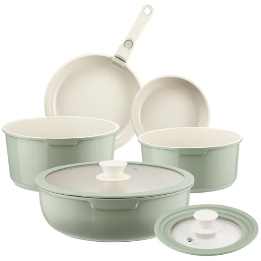 Camping Cooking Set Detachable Handle - Conjunto de Panelas e Frigideiras de