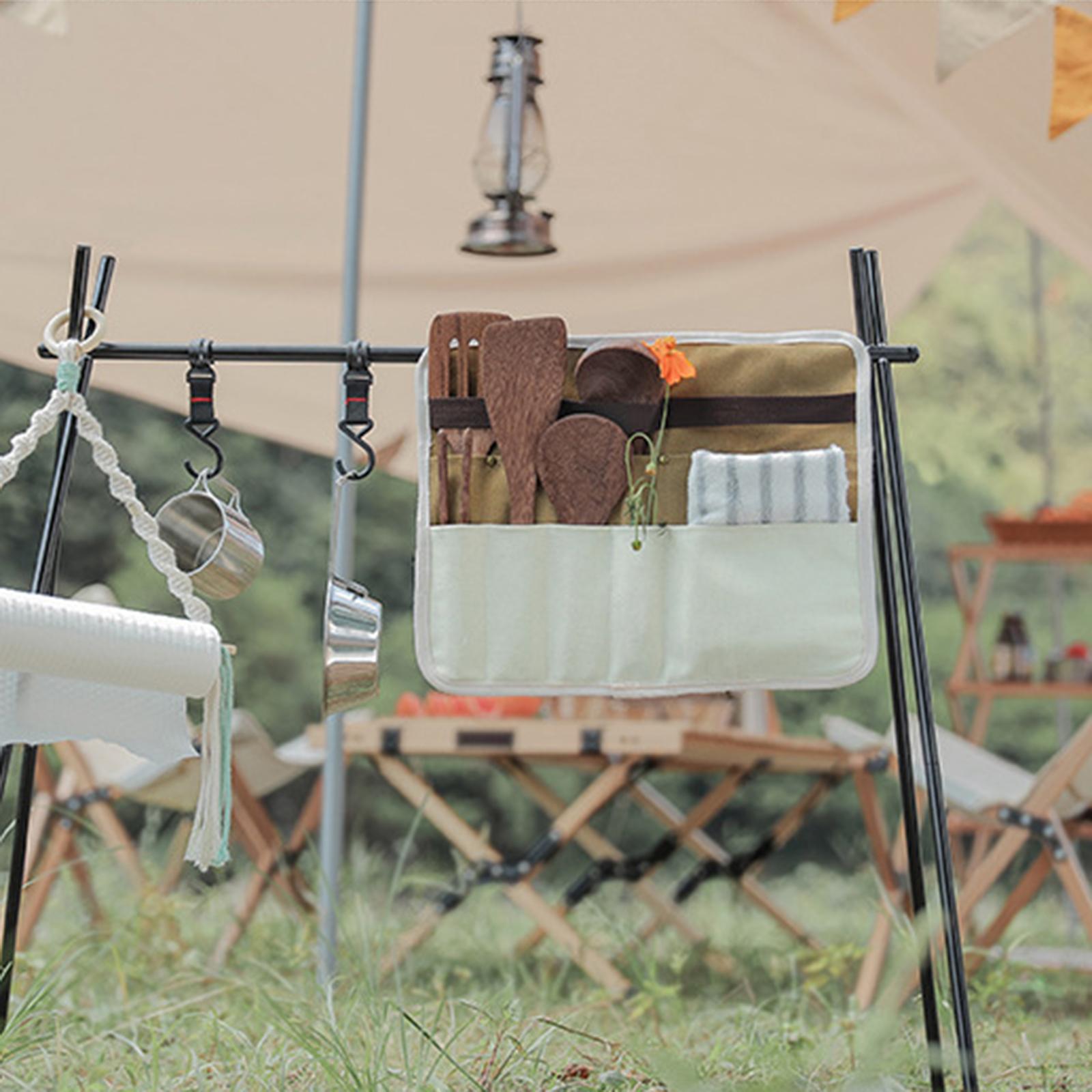 Camping Cooking Utensil Roll - Bolsa de Armazenamento para Utensílios de