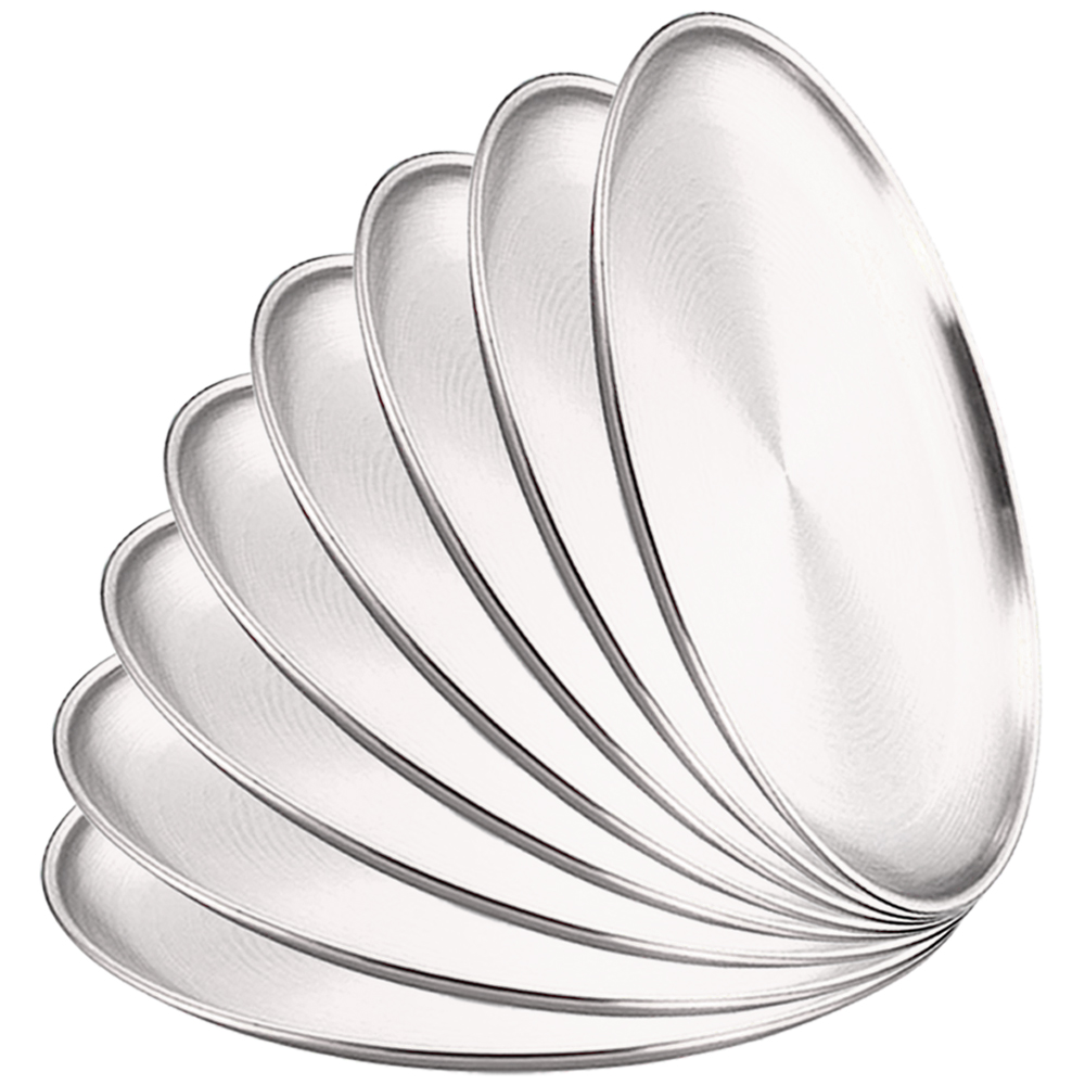 Camping Cooking Dishes - Prato de jantar de metal, 8