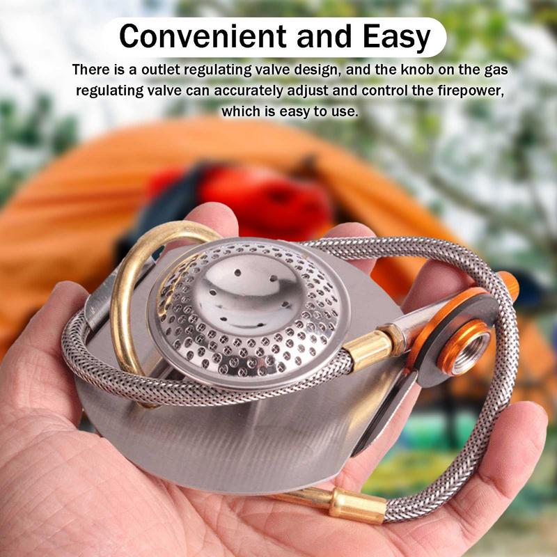 Cooking On Camping Stove - Portátil aço inoxidável exterior Camping fogão