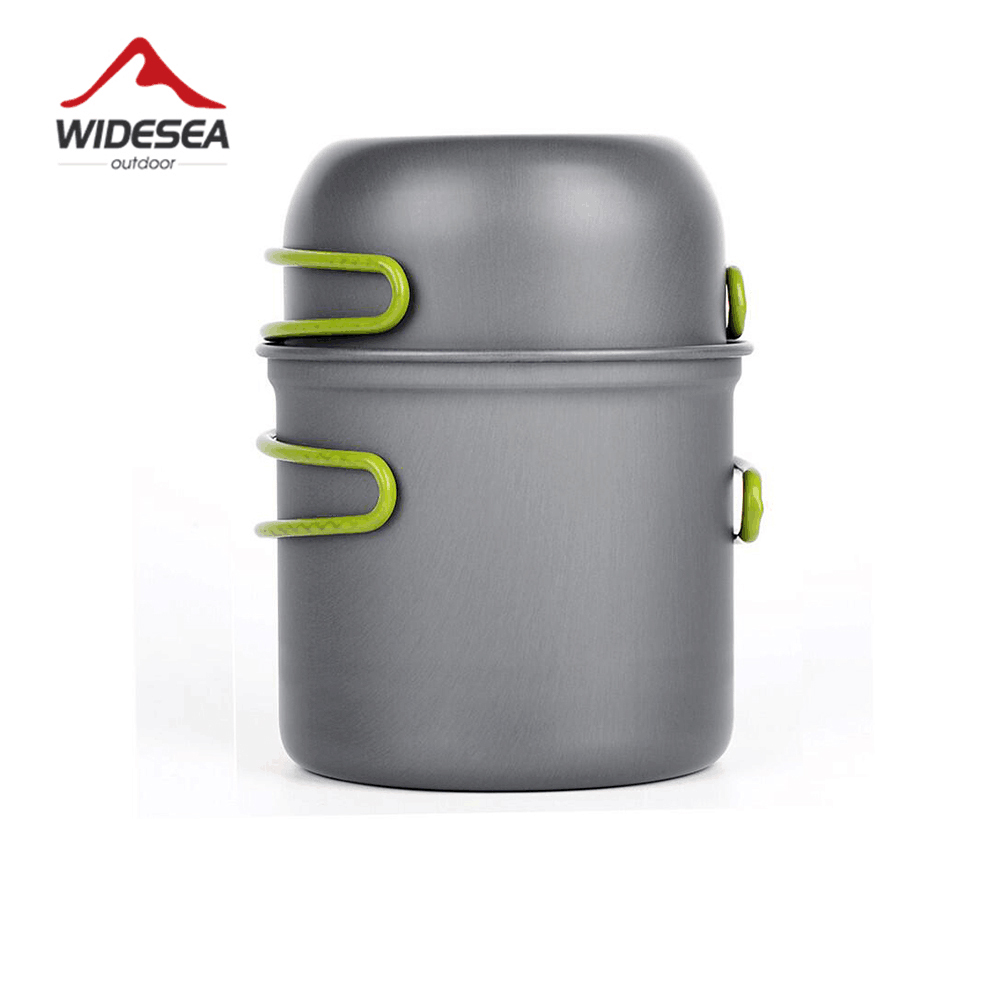 Camping Cooking Pot Set - Widesea ultraleve acampamento utensílios de cozinha