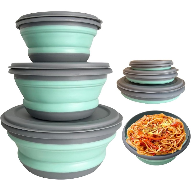 Camping Cooking Dishes - Conjunto de 3 Caixas de Almoço