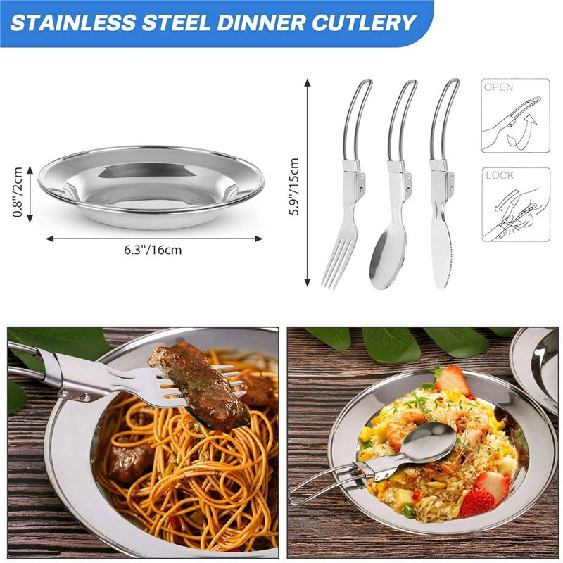 【Compradores】 Panelas de acamp - Camping Cooking Pot Set avaliação e preço