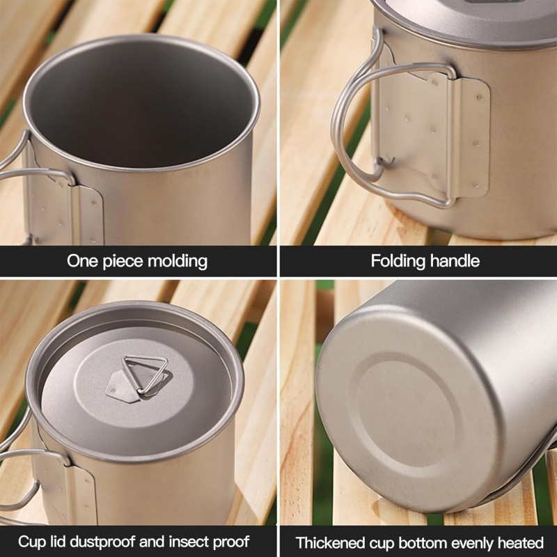 Caneca de Camping em Titânio c - Camping Cooking Backpack avaliação e preço