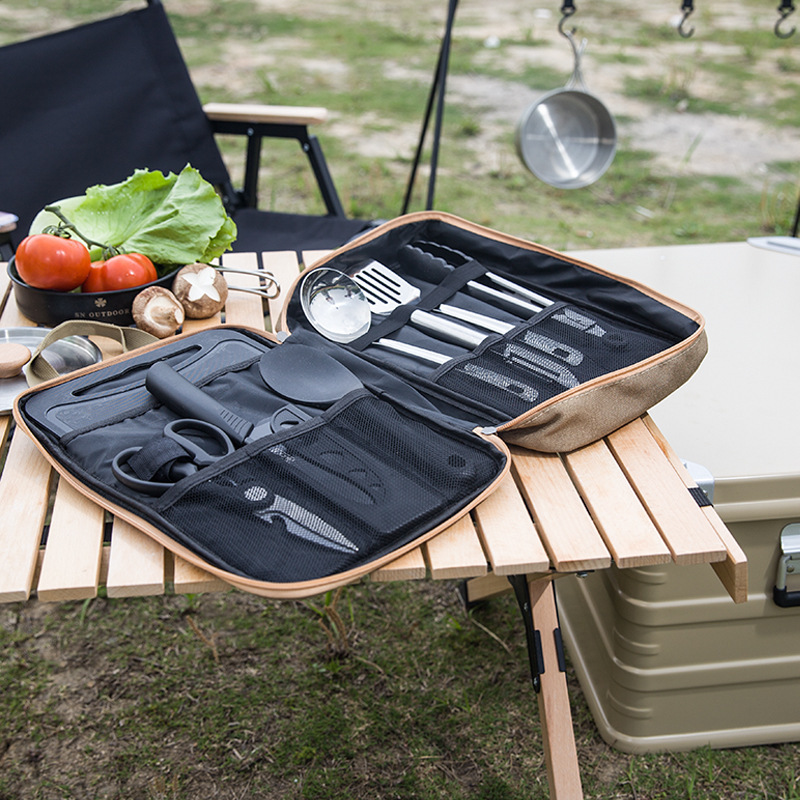 Conjunto de Utensílios de Cozi - Camping Cooking Backpack avaliação e preço