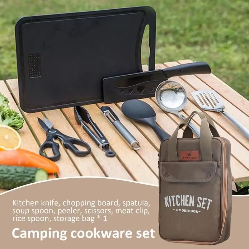 Conjunto de Utensílios de Cozi - Camping Cooking Backpack avaliação e preço