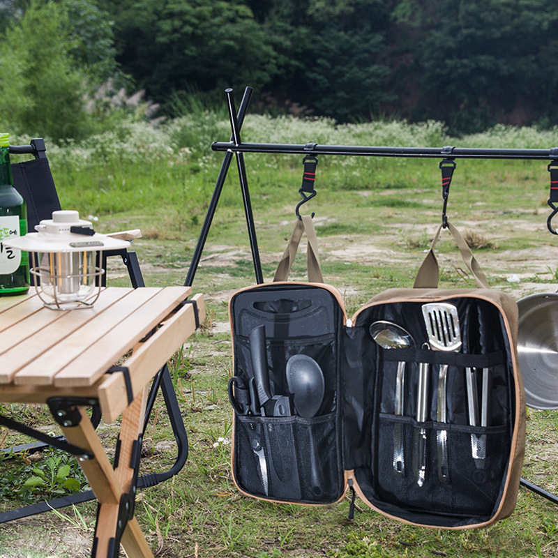 Conjunto de Utensílios de Cozi - Camping Cooking Backpack avaliação e preço