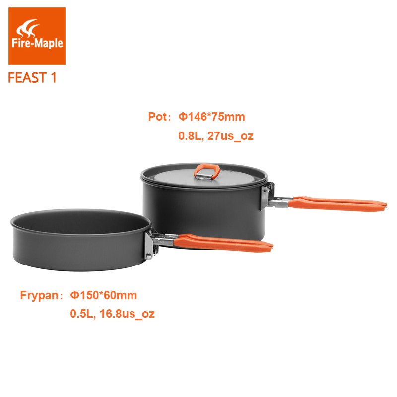 Fogo bordo festa 1 acampamento - Camping Cooking Pot Set avaliação e preço