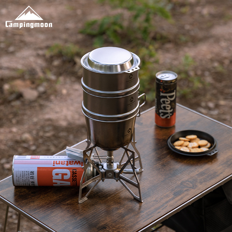 CAMPINGMOON S-SD Panela de Aço - Camping Cooking Dishes avaliação e preço