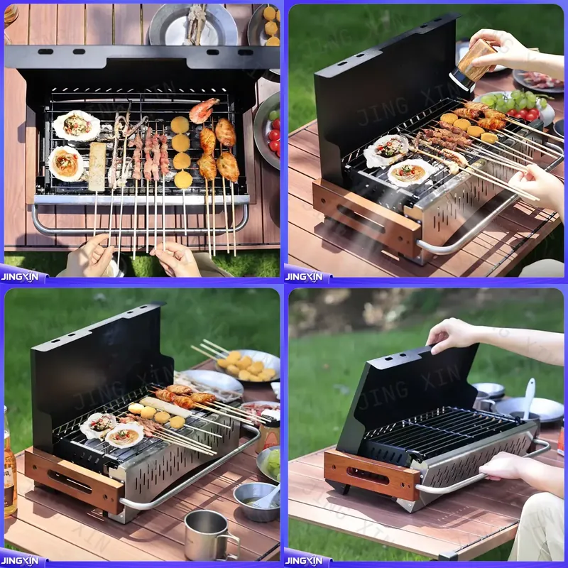 Churrasqueira a Carvão Dobráve - Camping Cooking Requirements avaliação e preço