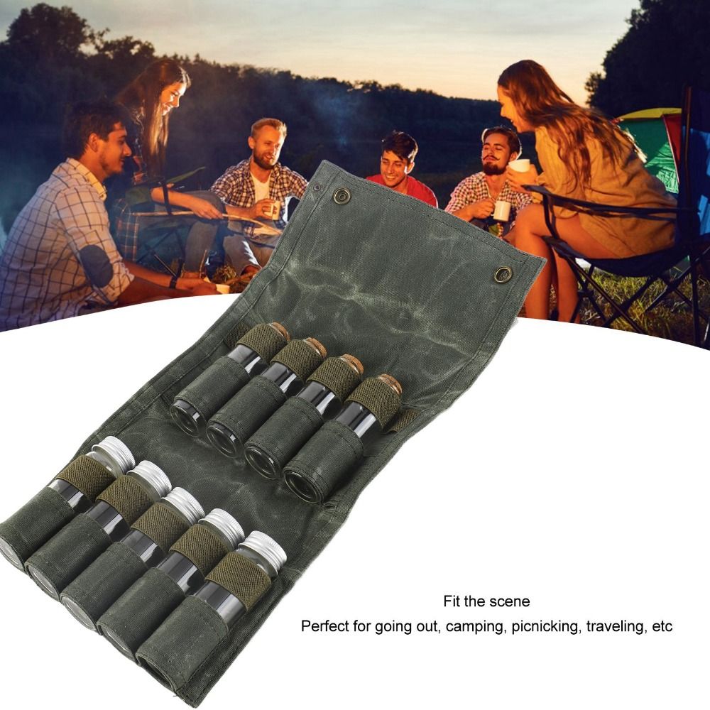 Kit de Especiarias Portátil de - Camping Cooking Youtube avaliação e preço
