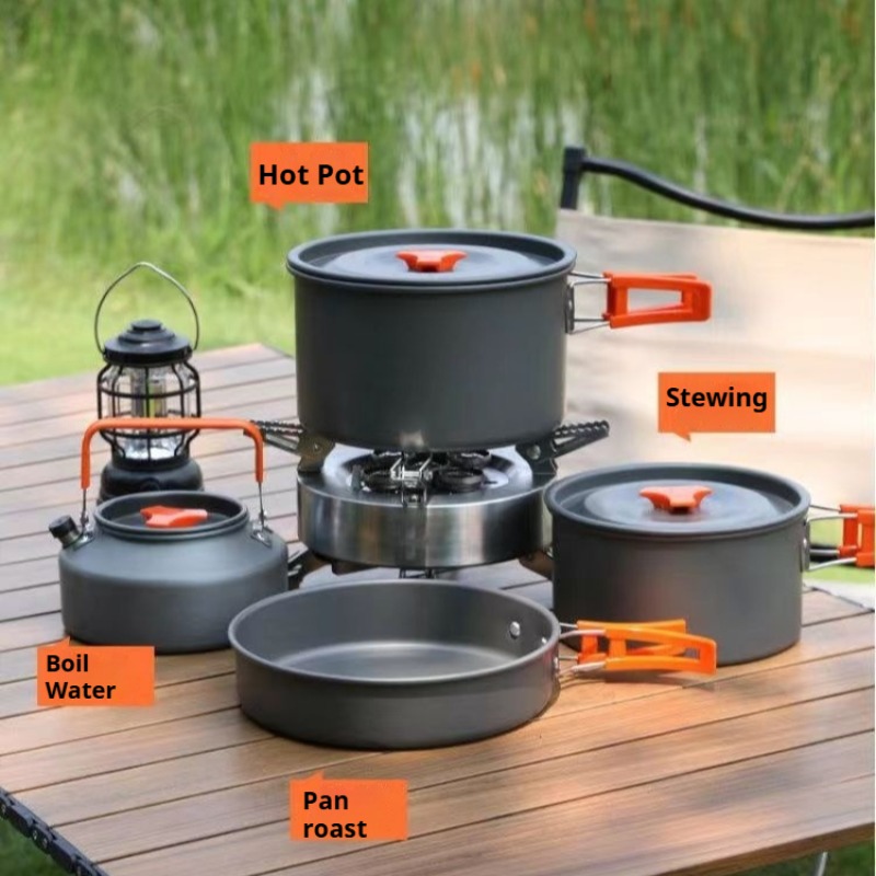 Pote portátil de grande capaci - Camping Cooking Easy avaliação e preço
