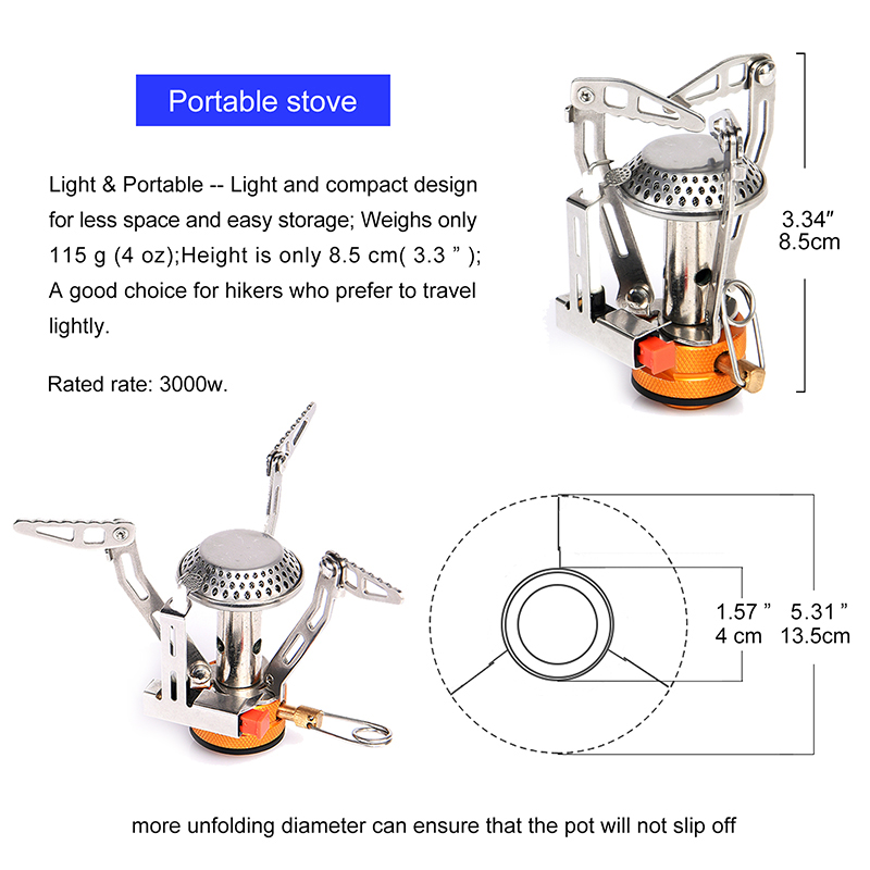 Widesea fogão a gás de uma peç - Camping Cooking Easy avaliação e preço