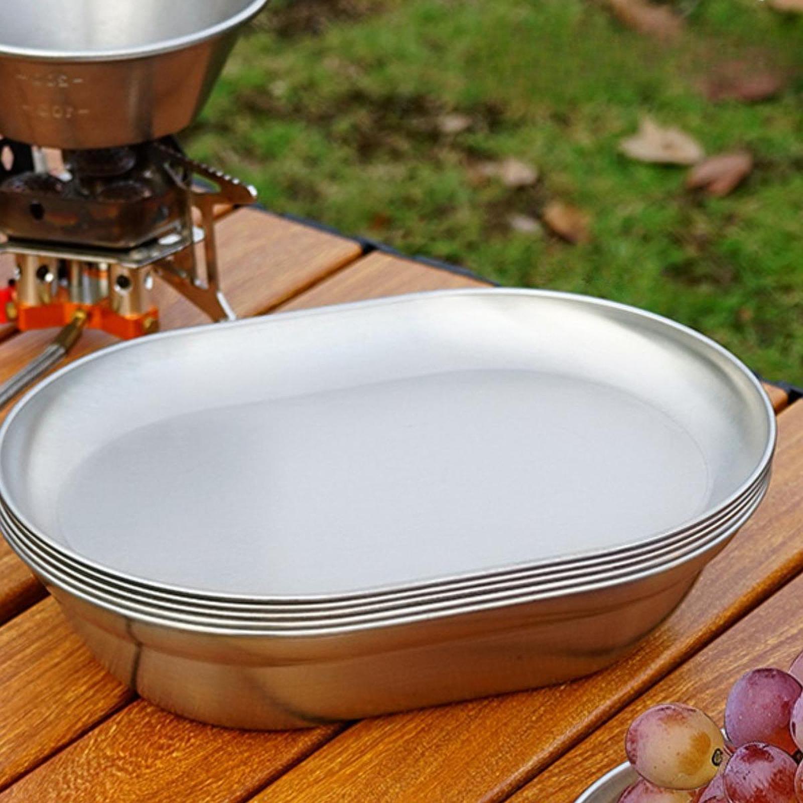 Prato de Camping em Aço Inoxid - Camping Cooking Dishes avaliação e preço