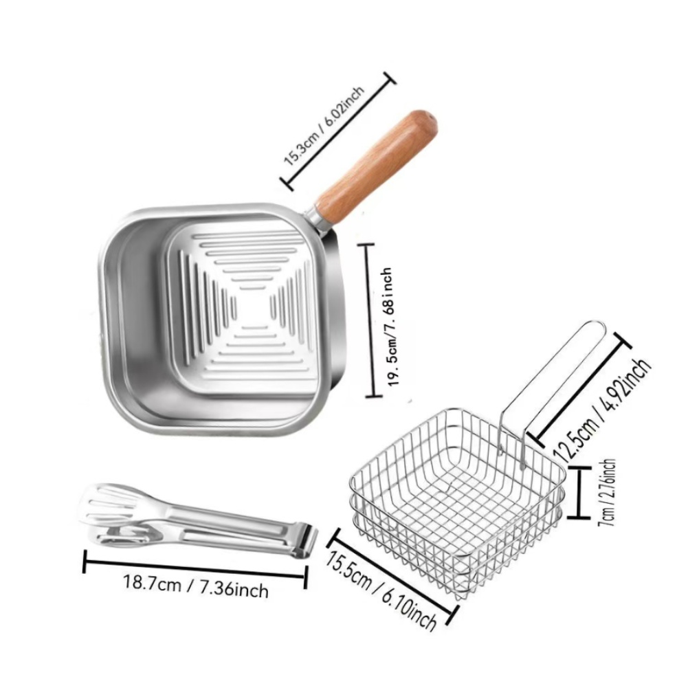 Conjunto de 1 Panela Quadrada  - Camping Cooking Set Detachable Handle avaliação e preço