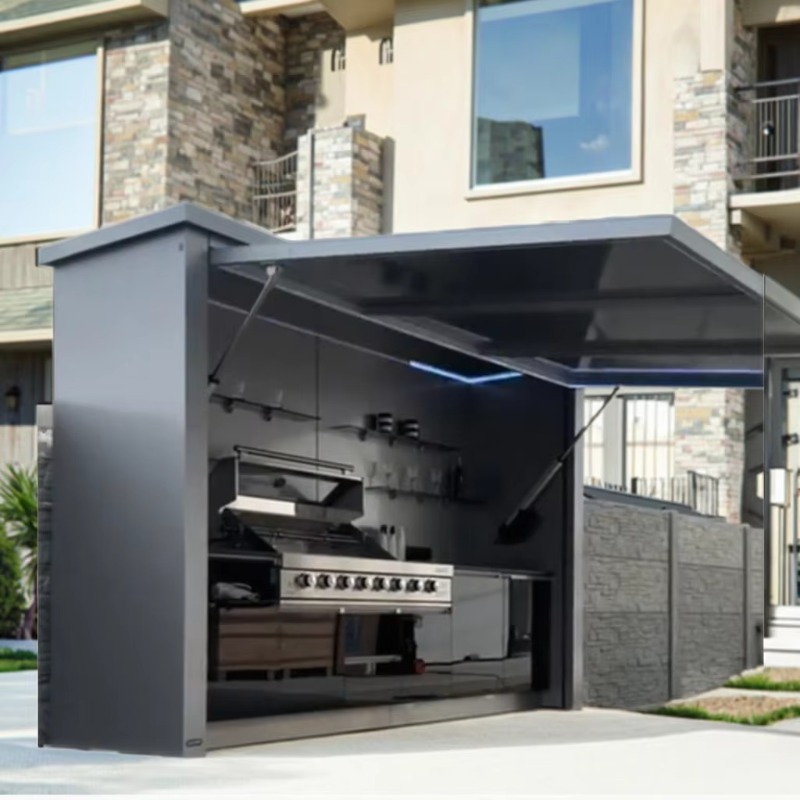 Cozinha externa modular de aço - Camping Cooking Easy avaliação e preço