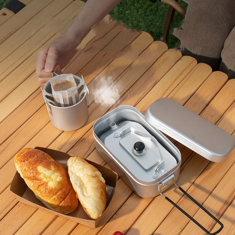 Ultraleve Portátil Picnic Chal - Camping Cooking Set With Kettle avaliação e preço