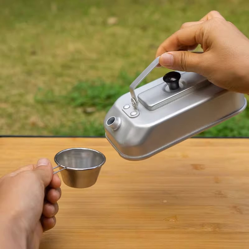 Ultraleve Portátil Picnic Chal - Camping Cooking Set With Kettle avaliação e preço