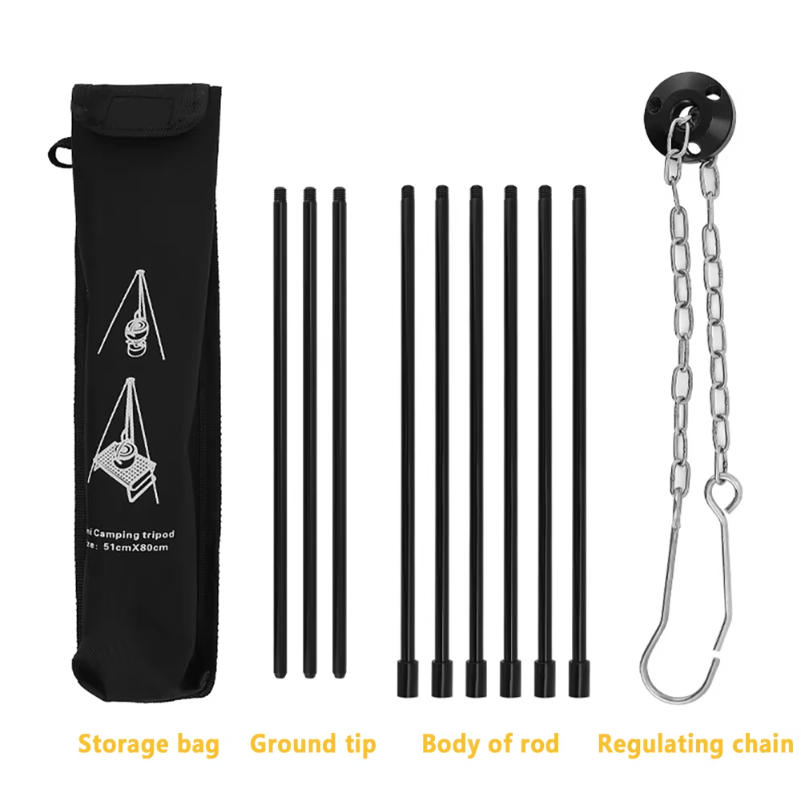 Tripé para Fogueira de Camping - Camping Cooking Pot Tripod avaliação e preço
