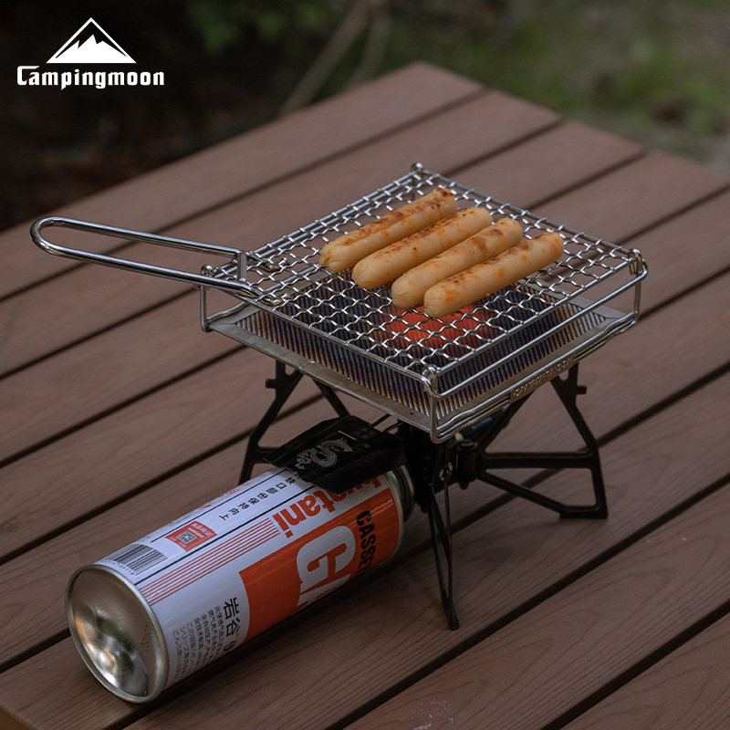 CAMPINGMOON Grelha Dobrável de - Cooking On Camping Stove avaliação e preço