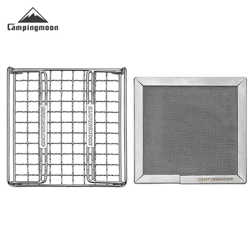 CAMPINGMOON Grelha Dobrável de - Cooking On Camping Stove avaliação e preço