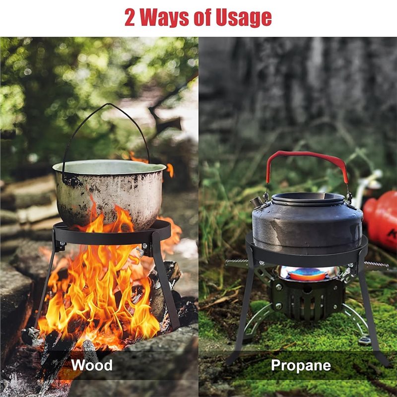 A02F - Suporte de Churrasco Po - Camping Cooking Over Fire avaliação e preço
