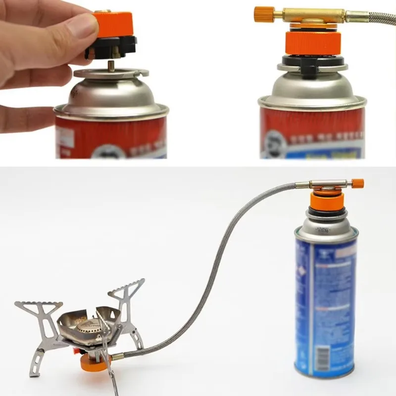 Adaptador de vasilha de butano - Cooking On Camping Stove avaliação e preço