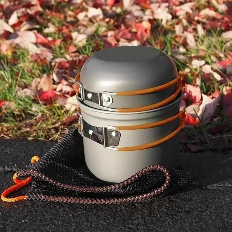 Novo pote de acampamento portá - Camping Cooking Pot Set avaliação e preço