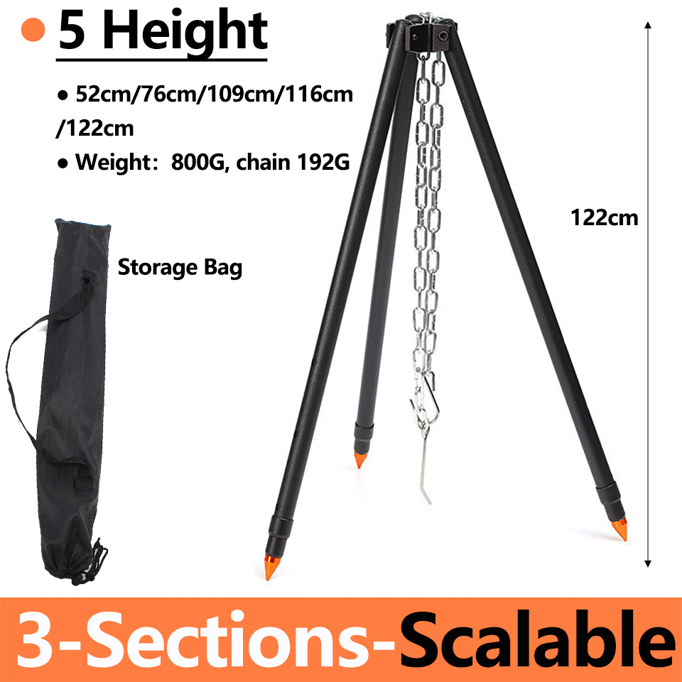 Tripé para Fogueira de Camping - Camping Cooking Pot Tripod avaliação e preço
