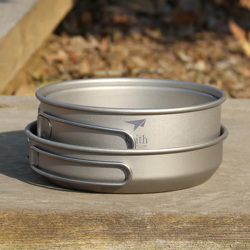 Keith-Titanium Cookware Set co - Camping Outdoor Cooking Set avaliação e preço
