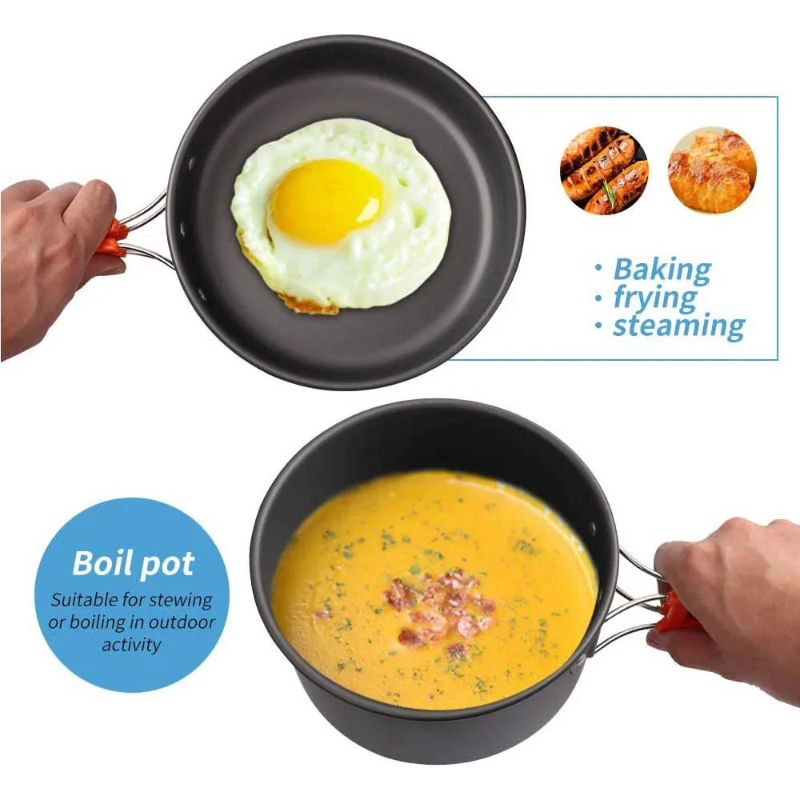 Conjunto de Cozinha para Campi - Camping Cooking Set With Kettle avaliação e preço