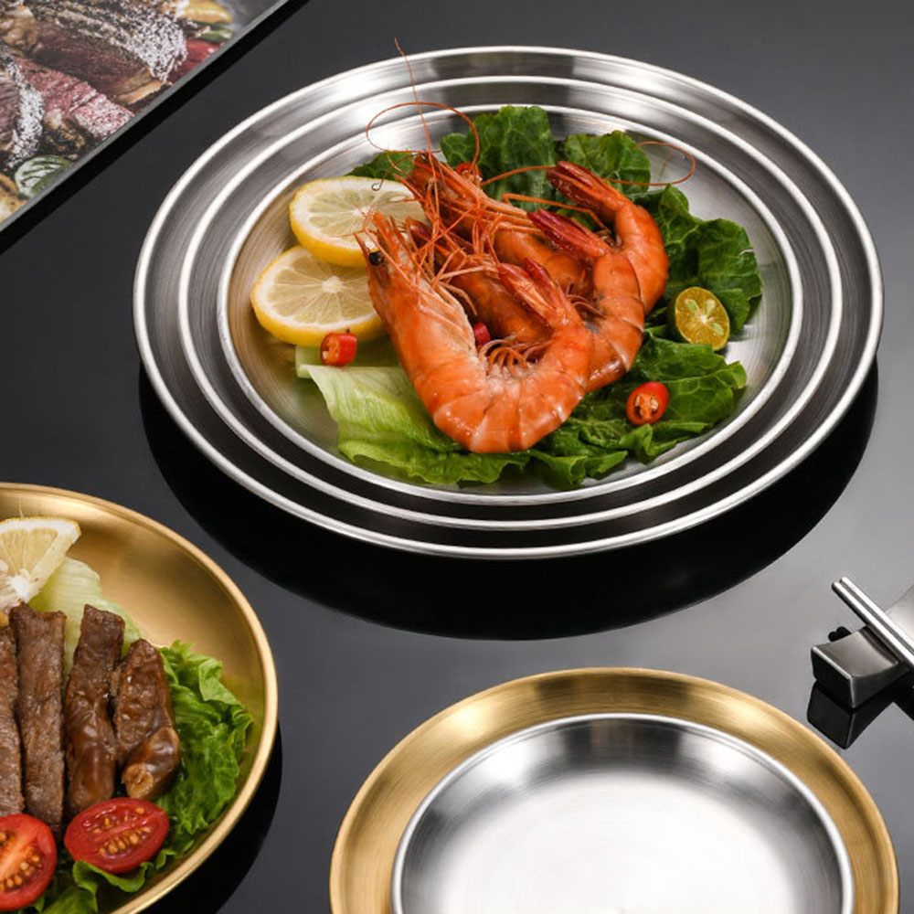 Prato de jantar de metal, 8 pe - Camping Cooking Dishes avaliação e preço