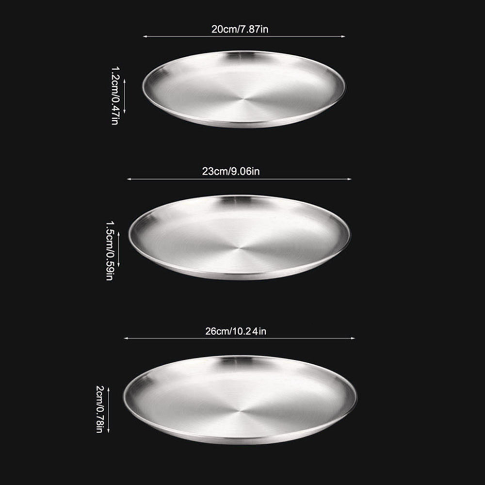 Prato de jantar de metal, 8 pe - Camping Cooking Dishes avaliação e preço
