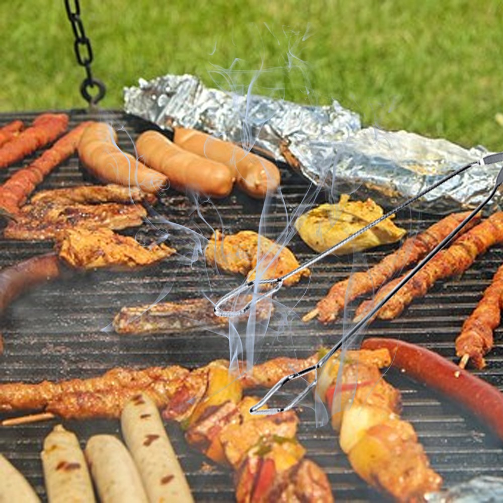 Pinça de Churrasco de 16 Poleg - Camping Cooking Tips avaliação e preço