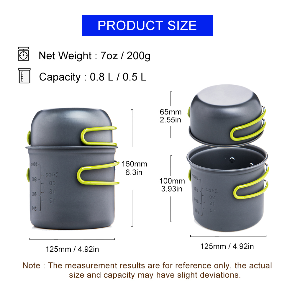 Widesea ultraleve acampamento  - Camping Cooking Pot Set avaliação e preço