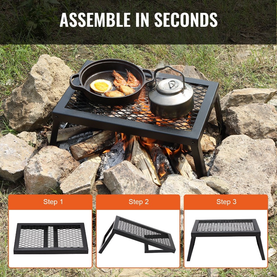 Grelha Dobrável para Fogueira  - Camping Cooking Over Fire avaliação e preço