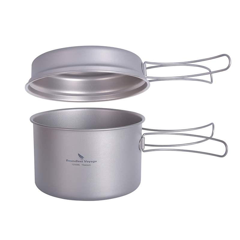 Frigideira de titânio de viage - Camping Cooking Set With Kettle avaliação e preço