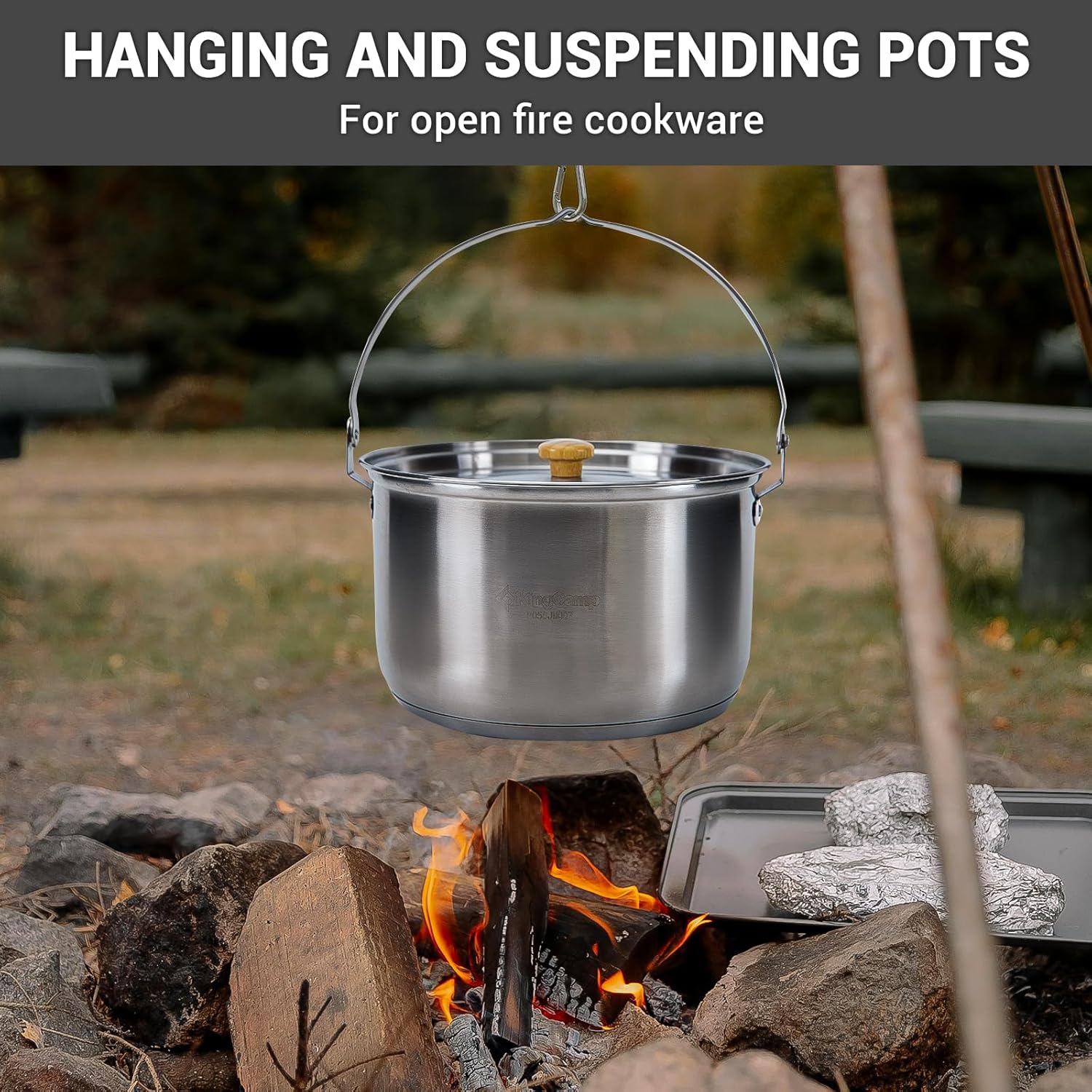 Conjunto de Utensílios de Cozi - Camping Cooking Set With Kettle avaliação e preço