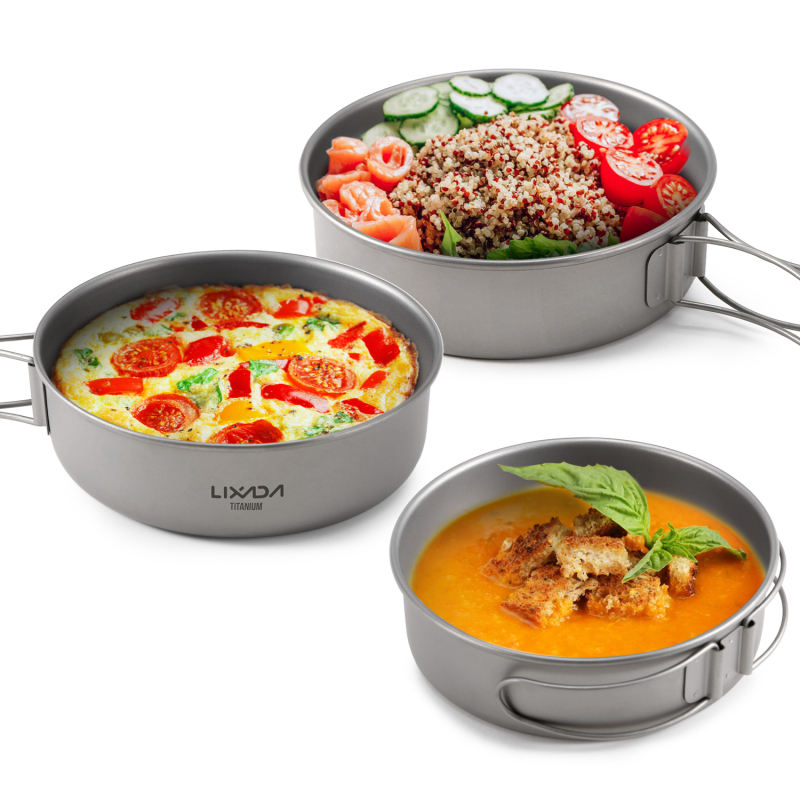Lixada tigelas de titânio ultr - Camping Cooking Dishes avaliação e preço