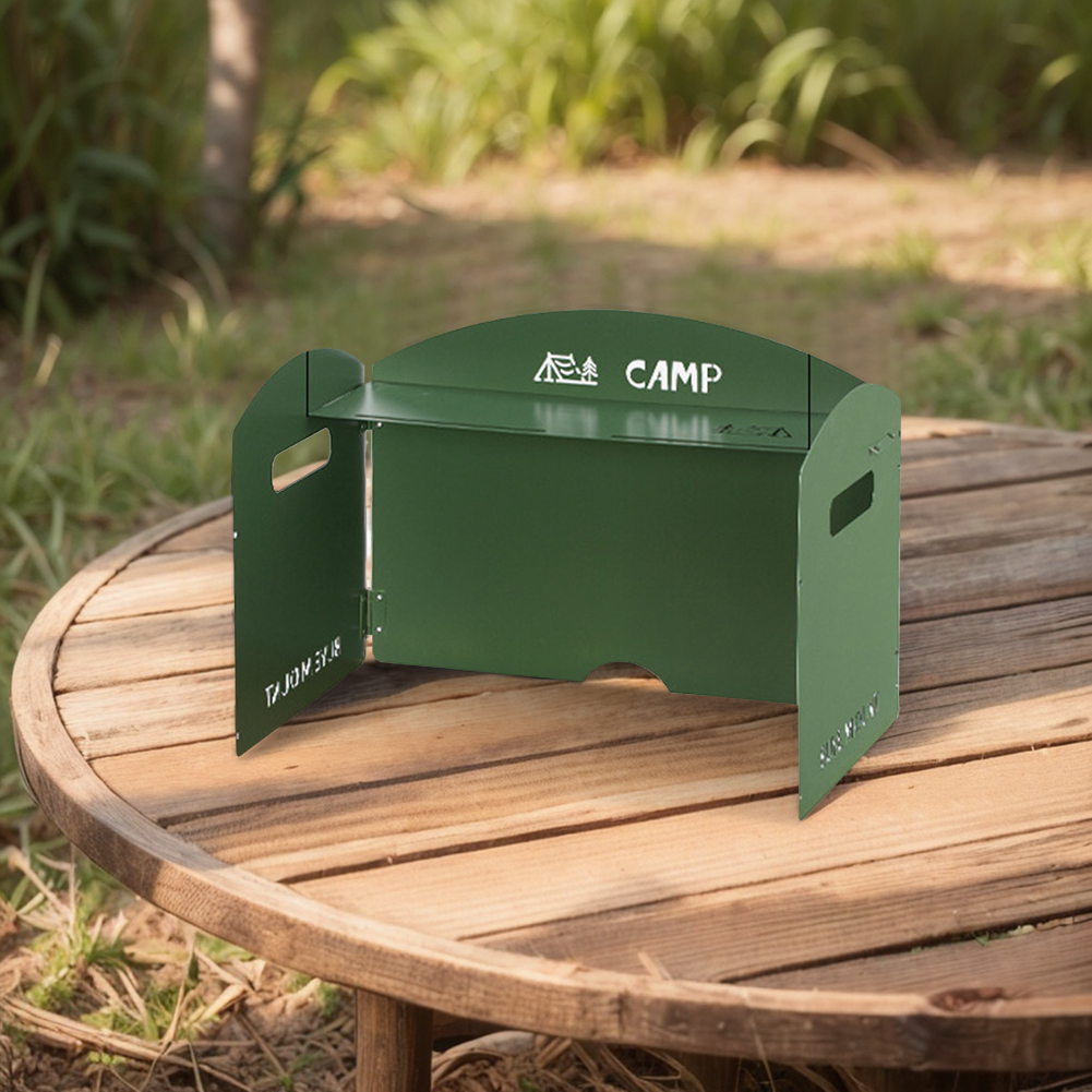 Pára-brisa dobrável para fogão - Cooking On Camping Stove avaliação e preço