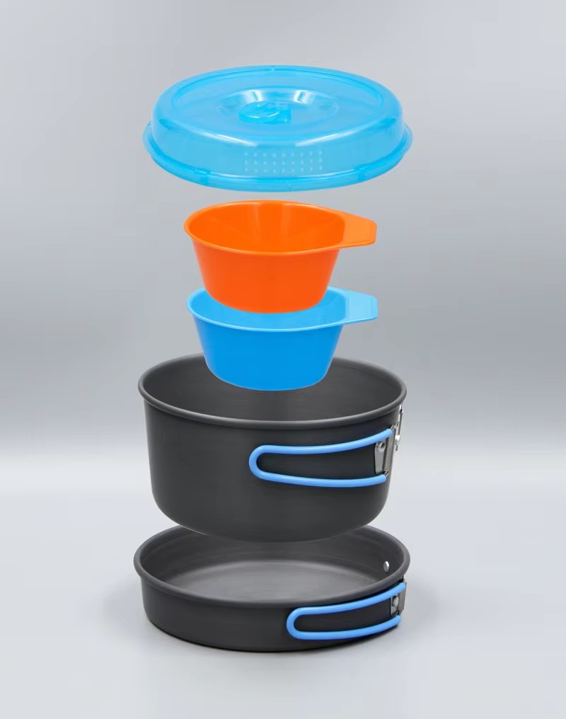 Panelas de acampamento mochila - Camping Cooking Pot Set avaliação e preço