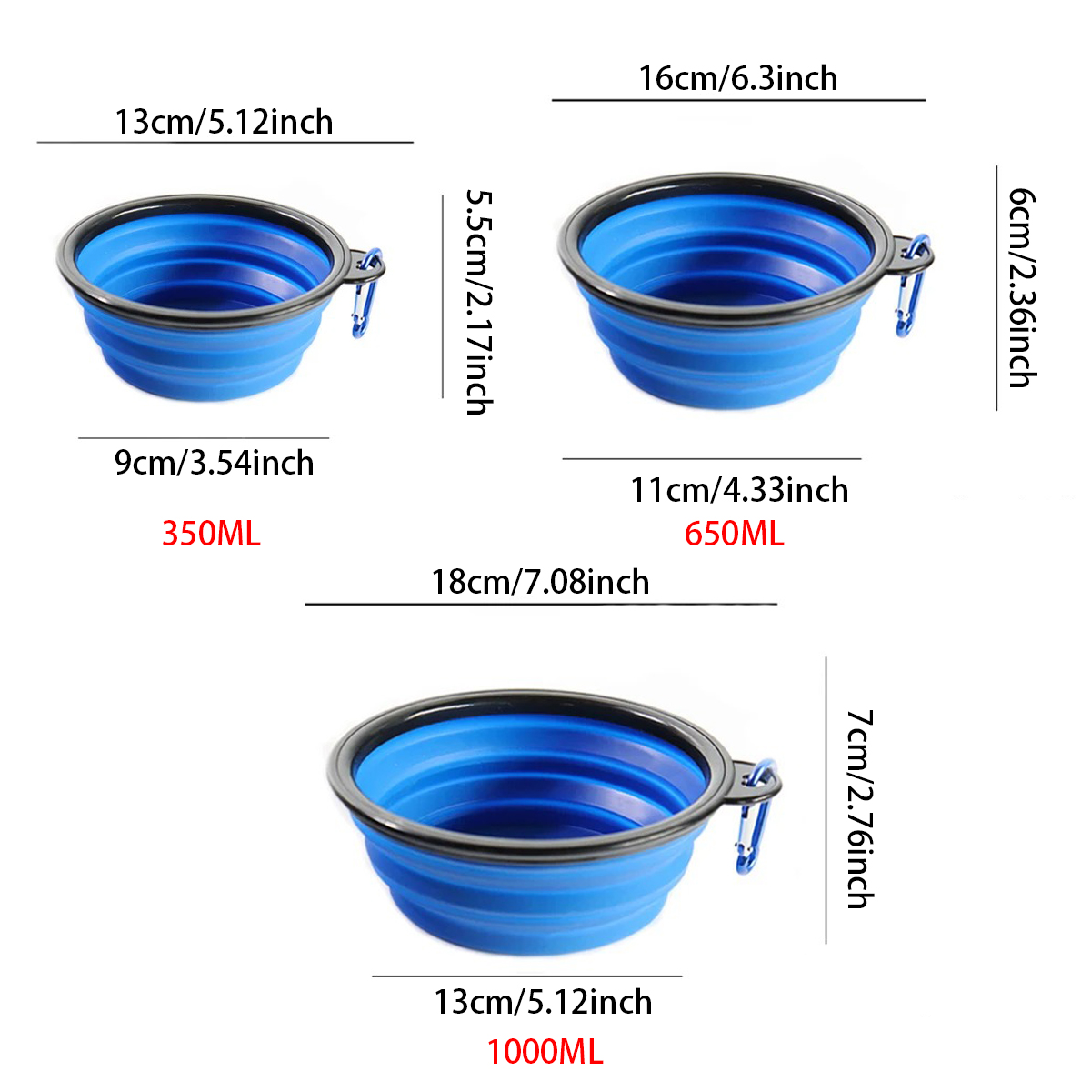 Tigela Dobrável de Silicone pa - Camping Cooking Dishes avaliação e preço